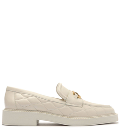 Mocassim Branco Couro Matelassê Clara