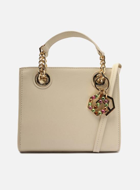 Tote Off-White Couro Jade Média Panacota