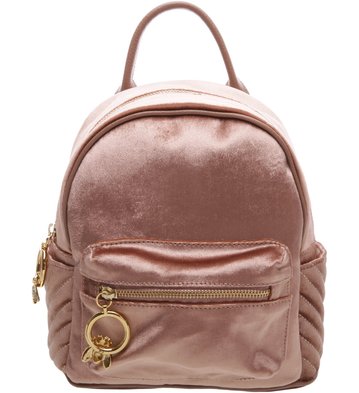 [AUTOMACAO][BOLSA] Mochila Veludo Smoke Rose Insecta