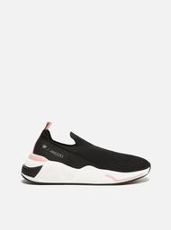 Tênis Slip On Preto Knit ZZ Mov Fiever