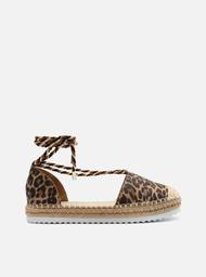 Espadrille Animal Print Rasteira