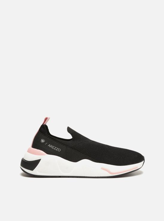 Tênis Slip On Preto Knit ZZ Mov Fiever