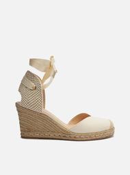 Sandália Espadrille Off-White Lona Amarração