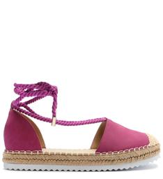 Espadrille Rosa Acamurçada Rasteira